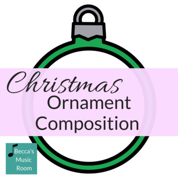 Preview of Christmas Ornament Composition Activity