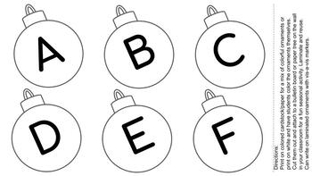 Christmas Ornament Cutouts by Teaching FOUR Fun plus ONE | TpT