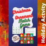 Christmas Ornament Memory Match Game