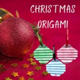 Christmas Ornament Origami 