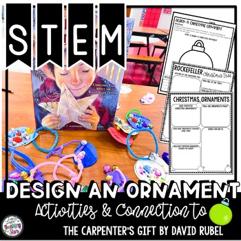 Preview of Christmas Ornament STEM Activity | Includes Literature Connection 