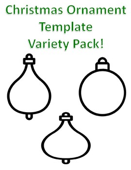 Preview of Christmas Ornament Template Christmas Ornament to Color Ornament Coloring Pages