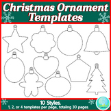 Christmas Ornament Template Craft Printable Ornaments Deco