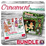Christmas Ornament and Photo Frame Craft Templates for Ele