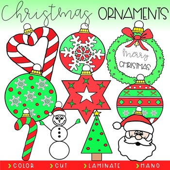 Christmas Ornaments by Miss Touch Of Class | TPT