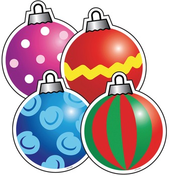 Christmas Ornaments Colorful Holiday Cut Out Decor TpT