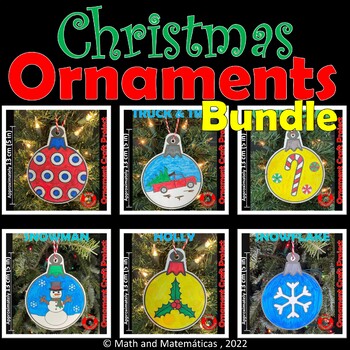 Preview of Christmas Ornaments Craft Activity BUNDLE - Classroom Decoration