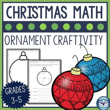 Preview of Christmas Ornaments Geometry Craftivity