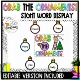 Christmas Ornaments Sight Word Display | Classroom Display