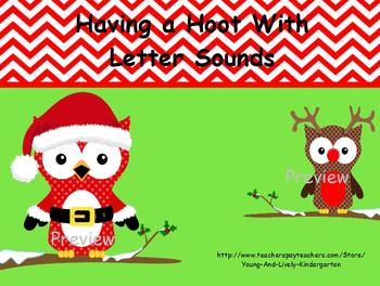 Preview of Christmas Owls Letter Sounds