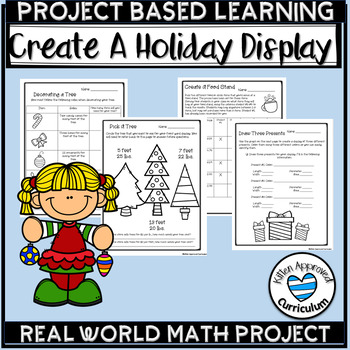 Preview of Christmas PBL Project Based Learning Create A Christmas Display