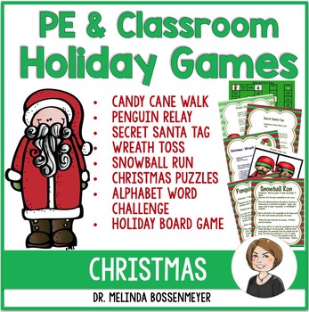 Christmas PE and Classroom Party Games by Peaceful Playgrounds | TPT