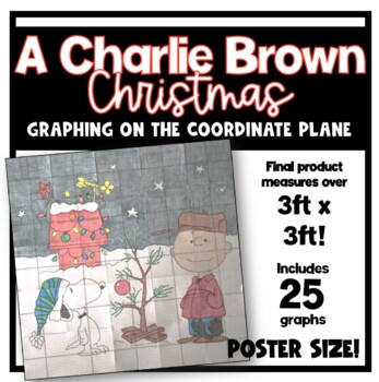 Preview of Christmas Poster Graphing on the Coordinate Plane Math Activity