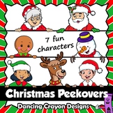 Christmas Page Toppers | Santa Peekover and Friends