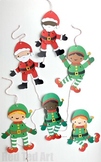 Christmas Paper Puppets (BUNDLE) - STEAM Craft Activity (L