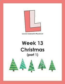 Preview of Christmas Part 1 Preschool Lesson Plan