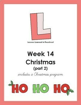 Preview of Christmas Part 2 Preschool Lesson Plan