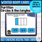 Christmas Partition Circles and Rectangles BOOM™ Cards 2.G.3