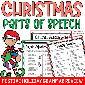 Preview of Christmas Parts of Speech Activities
