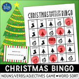 Christmas Parts of Speech Bingo Game and Word Sort