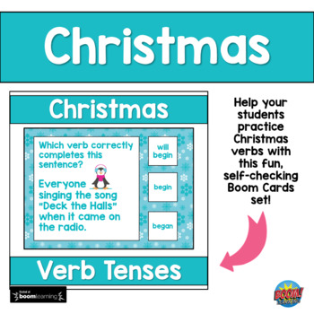 Preview of Christmas Verbs Parts of Speech | Christmas Grammar