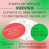 Christmas Parts of Speech Sudoku Puzzle! Moore's "A Visit 