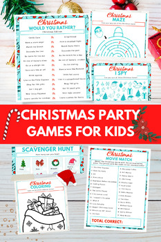 Preview of Christmas Party Games For Kids