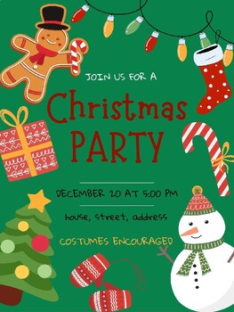 Preview of Christmas Party Invitation