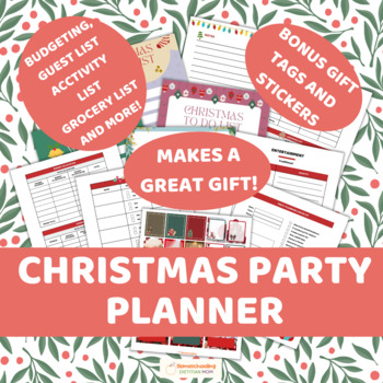 Preview of Christmas Party Planner - Gift for Parents!