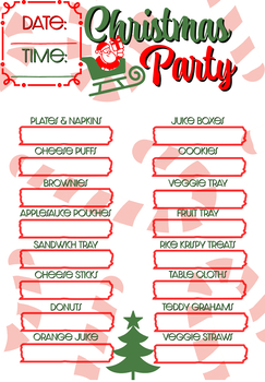 Preview of Christmas Party Sign-Up