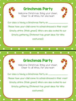 Christmas  Party Sign Up Sheets and more! by Peanut Butter and Jelly