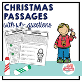 Christmas Passages with WH-questions--Leveled