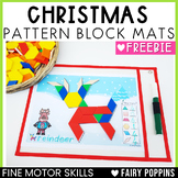 Christmas Pattern Block Mats | Fine Motor Activities