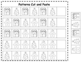 Christmas Patterns Cut & Paste Printables  {FREEBIE}