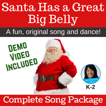 Preview of Santa Song Package with Backing Track - Holiday Program Song - Christmas Concert