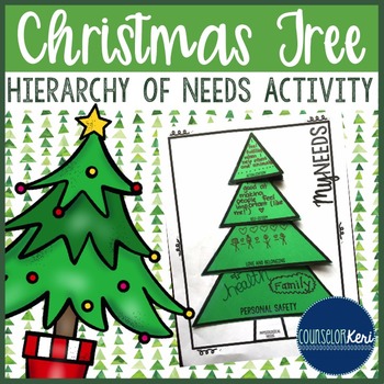 Preview of Christmas Personal Needs Activity-School Counseling- Maslow's Hierarchy of Needs