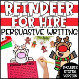 Christmas Persuasive Writing Craftivity - Reindeer for Hire