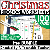 Christmas Phonics Bundle | Christmas Phonics Activities