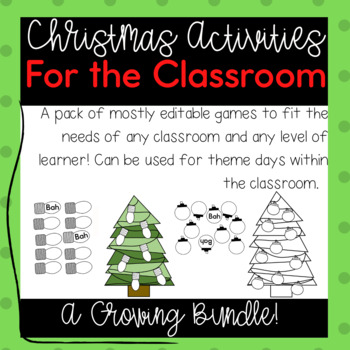 Preview of Christmas Activities in the Classroom