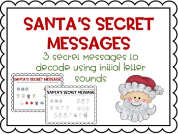 Christmas Phonics Santa's Initial Letter Sound Kindergarten 1st 2nd Grade