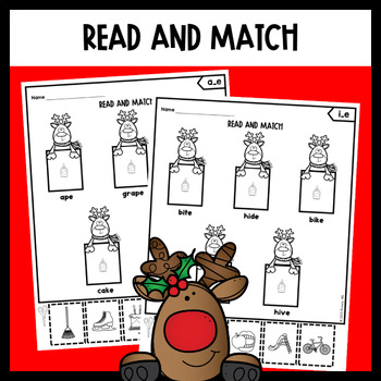 Christmas Phonics | Silent E | Magic E Cut and Paste by Primary MG