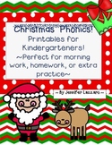 Christmas Phonics Work for Kindergarten