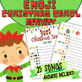 Christmas Pictionary song emoji game. Xmas Pictionary prin