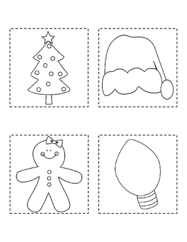 Christmas Picture Match File Folder Activity by The Early Childhood Academy