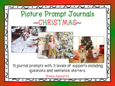 Christmas Picture Prompts - Leveled Journal Writing for Sp