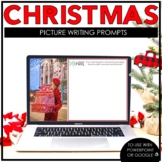 Christmas Picture Writing Prompts Task Cards | Google Slid