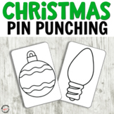 Christmas Push Pin Cards for Fine Motor activities