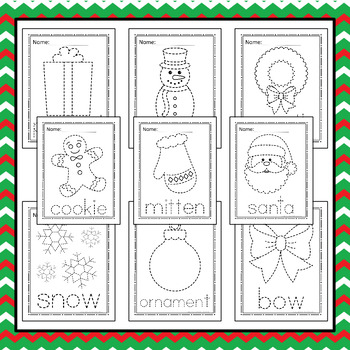Christmas Pinning: Poke A Picture by Oh Boy Homeschool | TpT