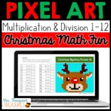 Christmas Pixel Art Math Pictures - Multiplication & Divis