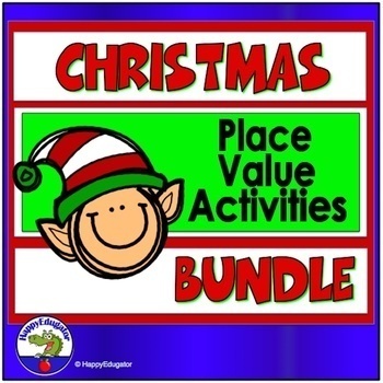 Preview of Christmas Place Value Activities Bundle